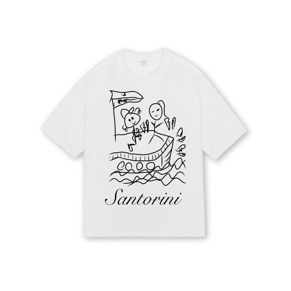 YOU BROKE MY HEART IN SANTORINI SHIRT