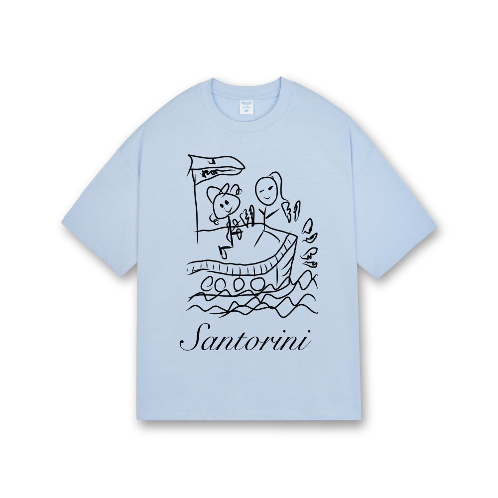 YOU BROKE MY HEART IN SANTORINI SHIRT