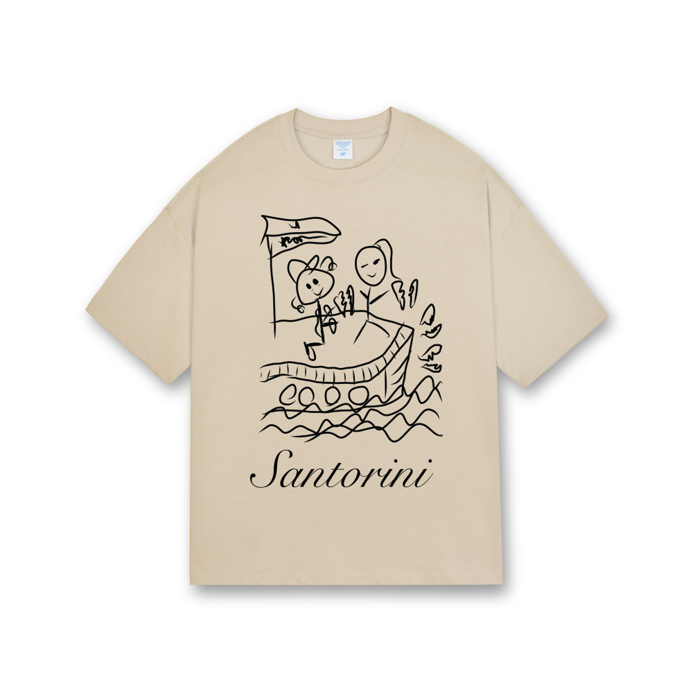YOU BROKE MY HEART IN SANTORINI SHIRT