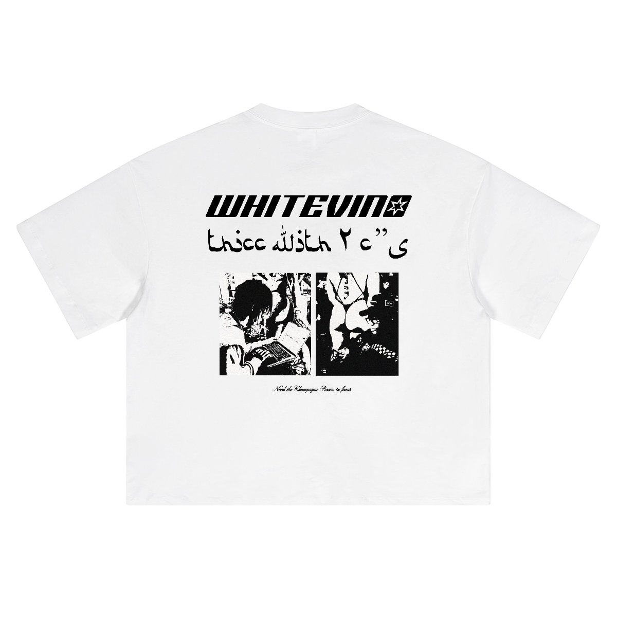 CHAMPAGNE ROOM — CROPPED BOXY TEE
